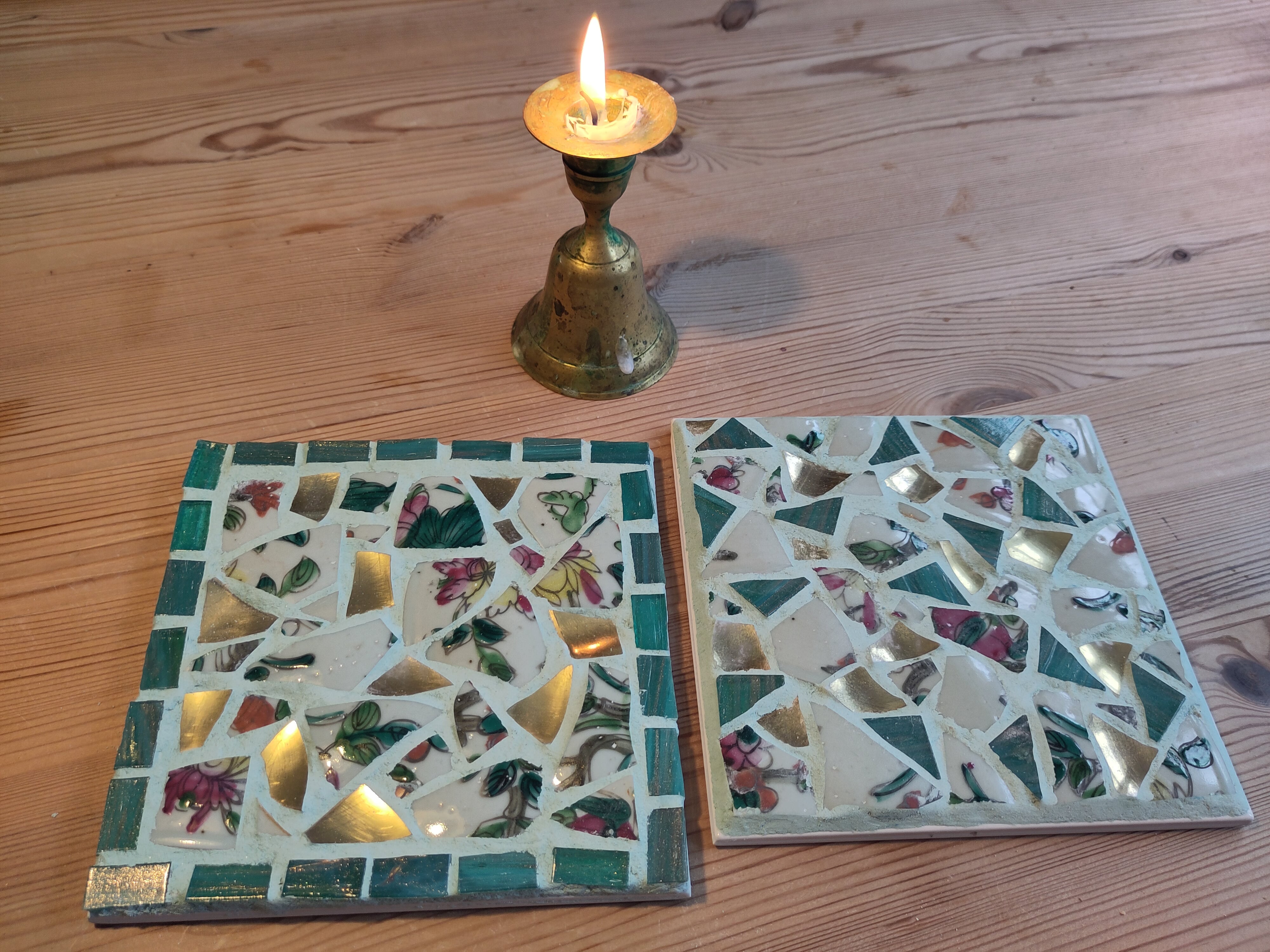 Lotte Rosenkilde. To mosaikbordskånere.
